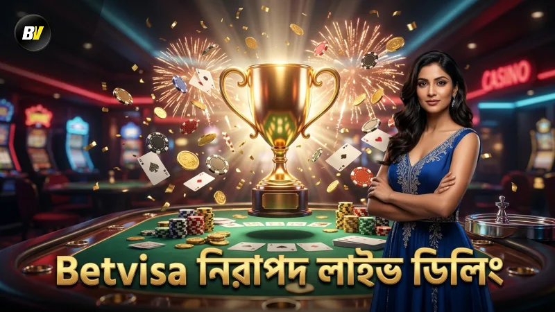 লাইভ ডিলিং ভিজ্যুয়াল নিরাপদ ও স্বচ্ছ খেলার নিশ্চয়তা দেয়।